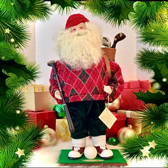 Vintage Dept 56 Limited Edition 2004 Old World Collection Santa Golfer - Picture 11 of 12